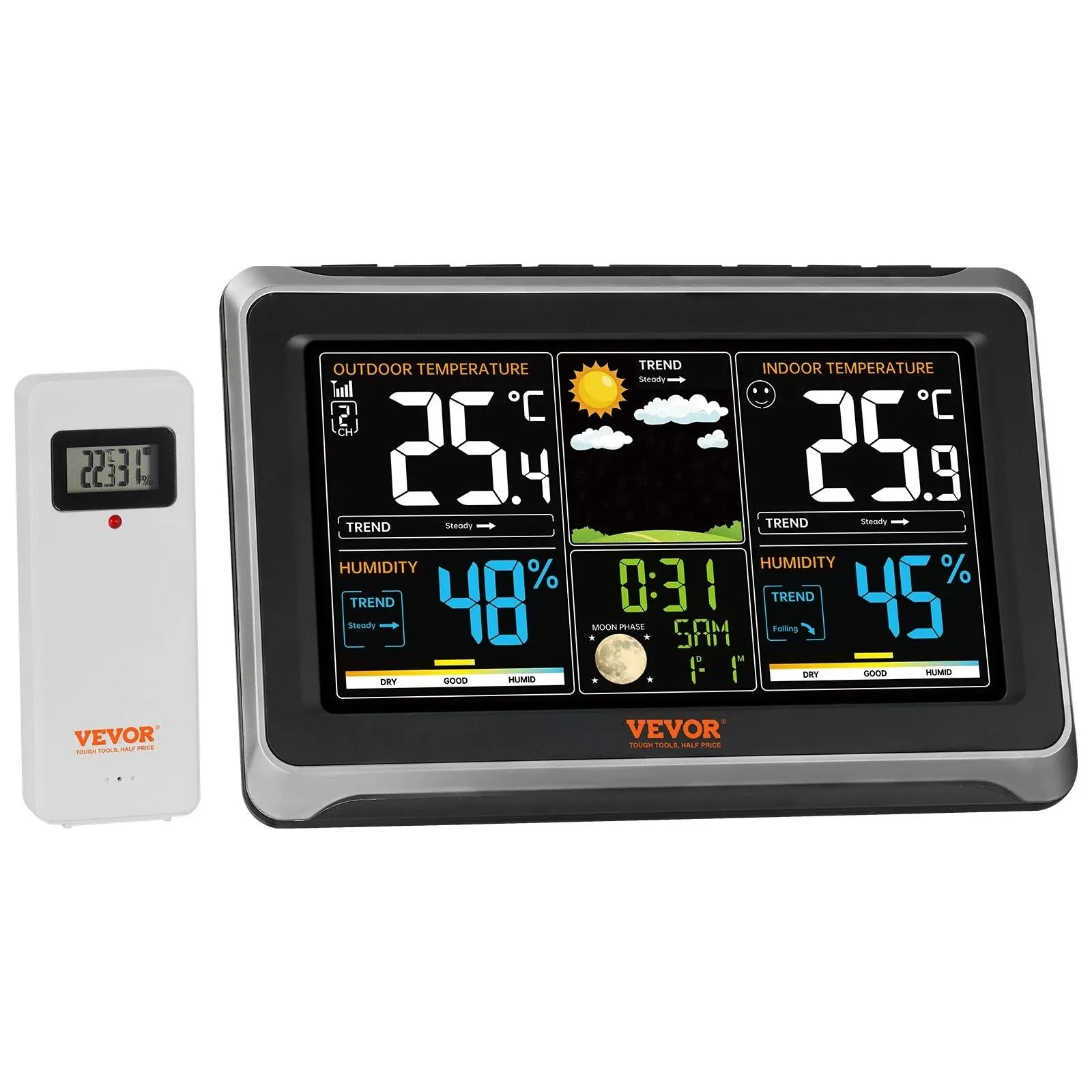 VEVOR 7.5" Large Color Display Weather Station