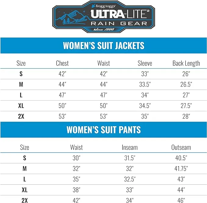 Frogg Toggs Women's Ultra-Lite2 Rain Suit, Carbon Black