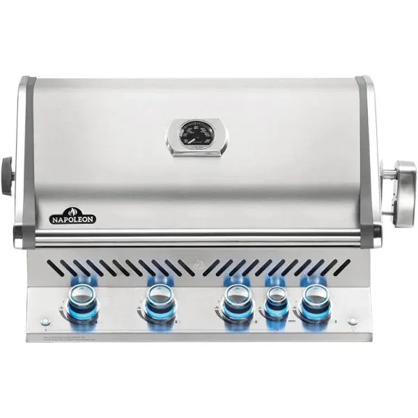 Napoleon Prestige 500 Built-in Propane Gas Grill with Infrared Rear Burner