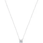 Shop Swarovski Women's White Attract Rhodium-plated And Crystal Pendant Necklace