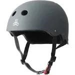 Triple Eight THE Certified Sweatsaver Helmet for Skateboarding, BMX, and Roller Skating, Carbon Rubber, Large/X-LargeTriple Eight THE Certified Sweatsaver Helmet for Skateboarding, BMX, and Roller Skating, Carbon Rubber, Large/X-Large