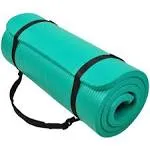 BalanceFrom Fitness GoCloud 1" Extra Exercise Yoga Mat - Green (MSRP $60)