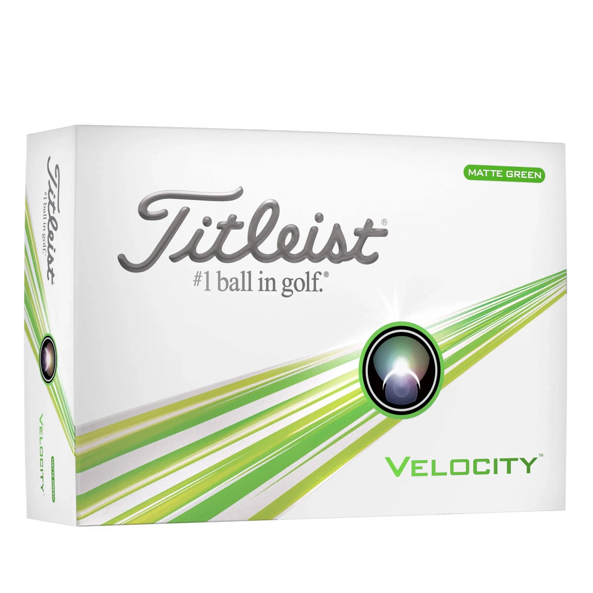 Titleist Velocity Golf Balls - Matte Green