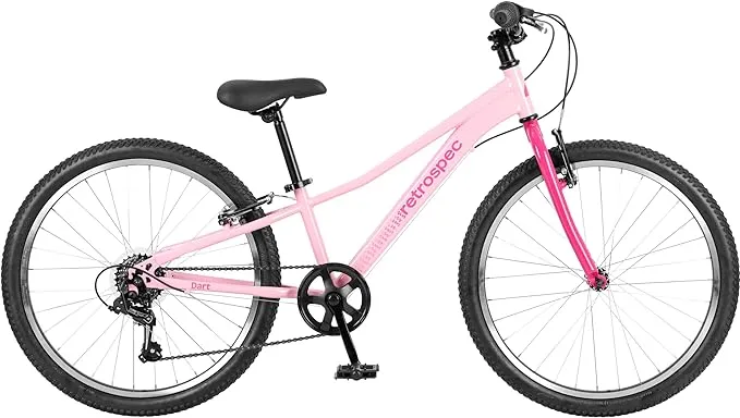 Retrospec Dart 24” Kids’ Bike 7-Speed (8-11 Years) Wild Berry