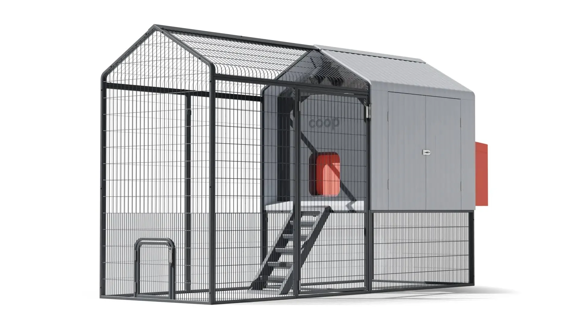 Smart Coop with Base – Weatherproof, Insulated Chicken Coop with Automatic Door, Solar Optional for 4-6 Chickens