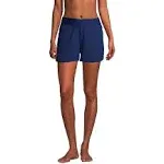 Lands' End Women's 3" Quick Dry Swim Shorts with Panty - Deep Sea Navy