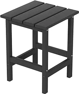 WestinTrends Outdoor Patio Adirondack Side Table, Gray