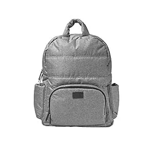 7AM Voyage Diaper Bag Backpack - Unisex Multifunctional Waterproof Travel Bag, Large Capacity Carry on Backpack with Padded Shoulder Straps, Newborn Essentials Backpack for Traveling | (Heather Grey)