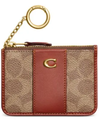 Coach Women's Signature Canvas Essential Mini Id Card Case