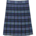 French Toast Big Girls' Pleated Skirt, Green Plaid, 20