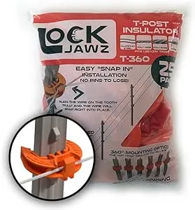 LockJawz T-Post Fence Insulator