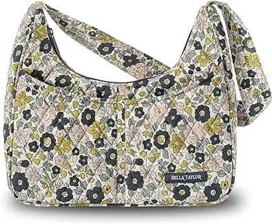 Bella Taylor Blakely Hobo Shoulder Bag for Women | Lightweight Multi Compartment Purse with Pockets