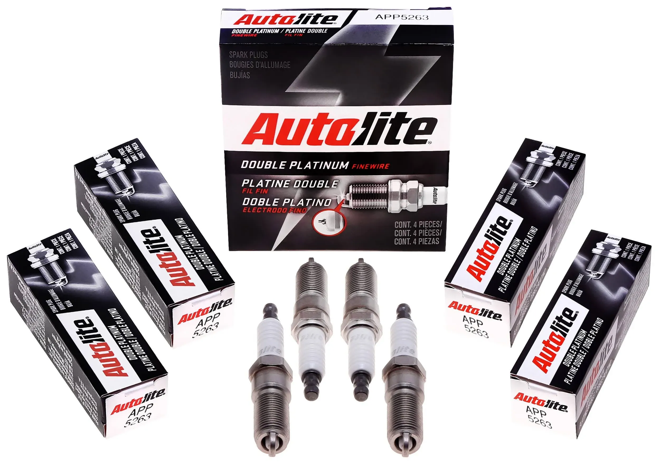 Autolite APP5263 Spark Plug; Double Platinum