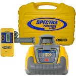 Spectra LL100N-2 Laser Level Kit w/ HR320 Receiver, Clamp, 15' Grade Rod & Case