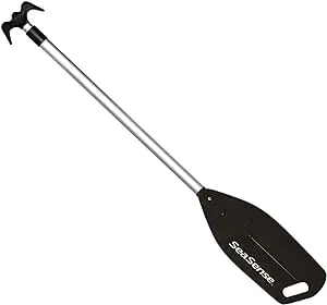 Seasense Telescoping Paddle and Hook, Black