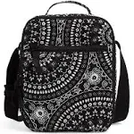 Vera Bradley Deluxe Lunch Bunch Black Bandana Medallion