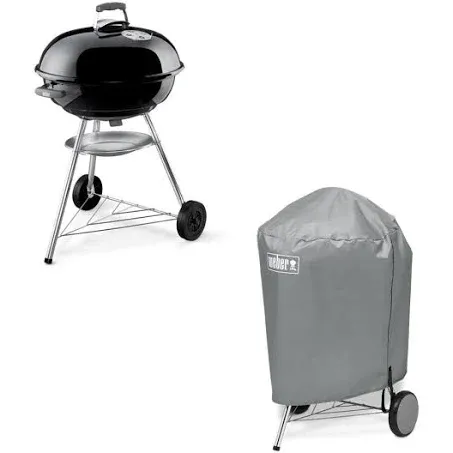 Jumbo Joe Premium 22 in. Charcoal Grill in Black with Grill Cover