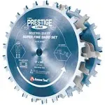 Amana Tool 658060C Electro Blu Coated Carbide Tipped Prestige Dado 8 inch D x 24T H- ATB 5/8 inch Bore Complete Dado Set