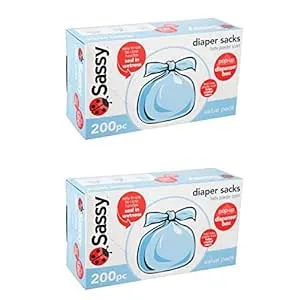 Sassy Baby Disposable Diaper Sacks 200 Count