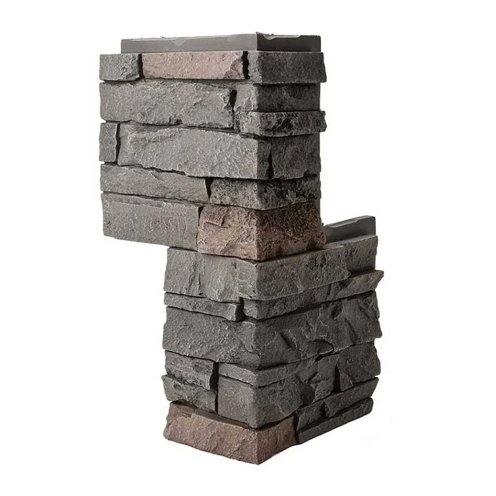 GenStone Coffee Outside Corner Stacked Stone G2SSCC