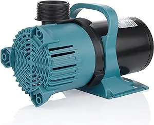 Alpine Corporation 3000 GPH Vortex Energy-Saving Pump for Ponds, Fountains, Waterfalls, and Water Circulation