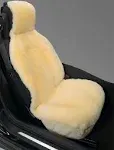 Eurow Genuine Australian Sheepskin Sideless Seat Cover - Champagne