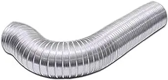 Lambro Silver 8' 6-inch Diameter Flexible Semi-Rigid Aluminum Duct (306)