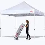 MASTERCANOPY Pop Up Canopy Tent Commercial Grade 10x10 Instant Shelter (White)