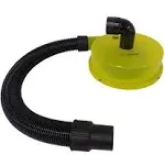 Delmar Tools Low Profile Dust Separator for Wet/Dry Shop Vacuums, 99% Efficiency, Included 90° Adapter and 2.5" Hose, Attaches to 5 Gallon Buckets