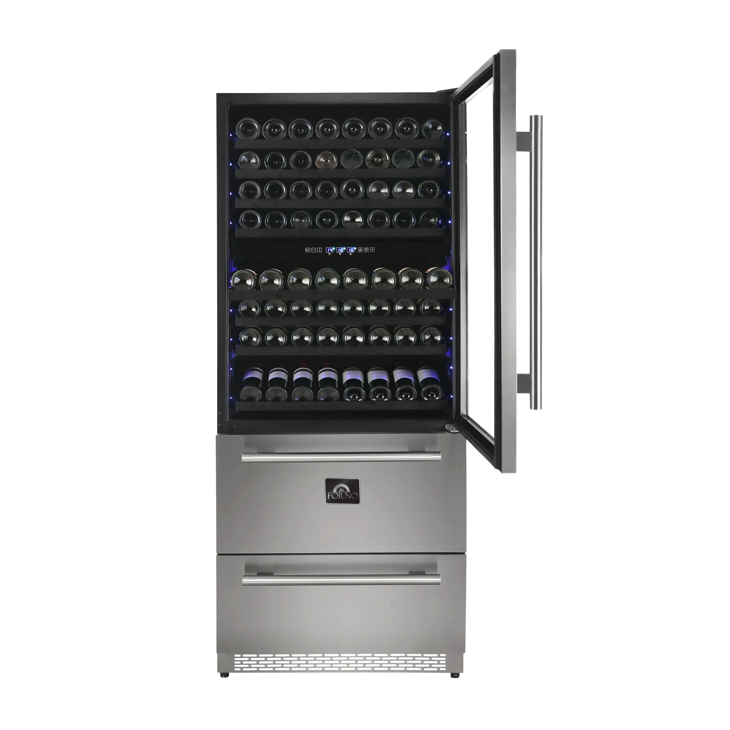 Forno Capraia 30" Triple Zone Wine Cooler with Drawers