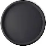 Crescent Garden Universal Round Saucer – Caviar Black 22.8”