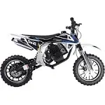 MotoTec Warrior 52cc 2 Stroke Kids Gas Dirt Bike - Black