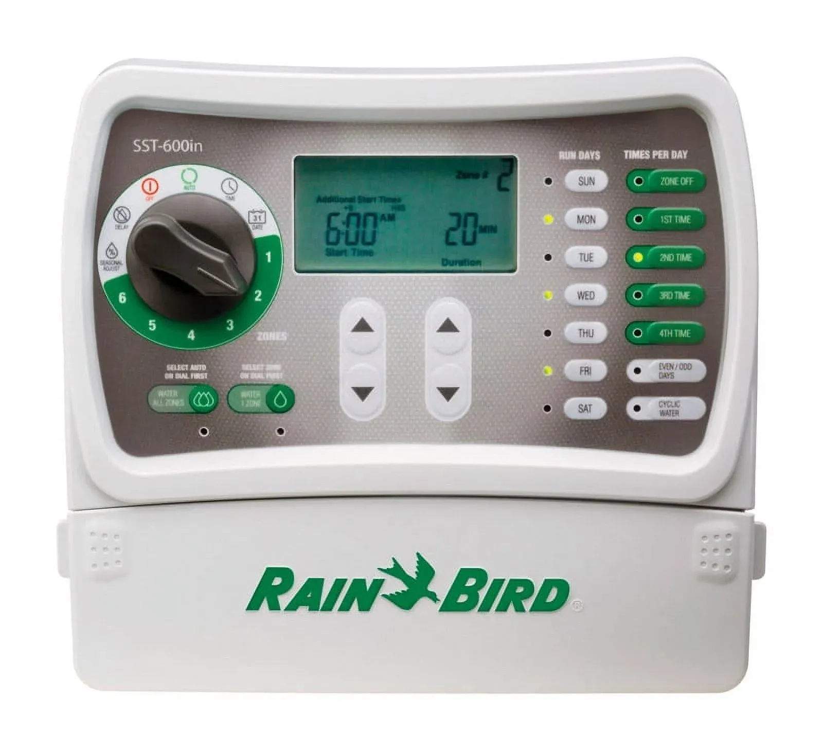 Rainbird SST-600I 6-Valve Indoor Mounting Simple-To-Set Timer