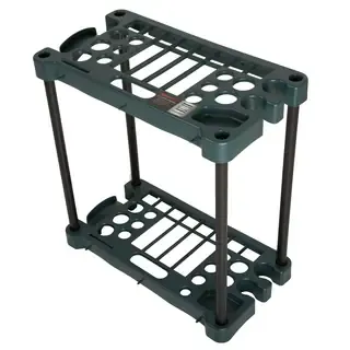 Stalwart Compact Garden Tool Storage Rack - Fits Over 30 Tools