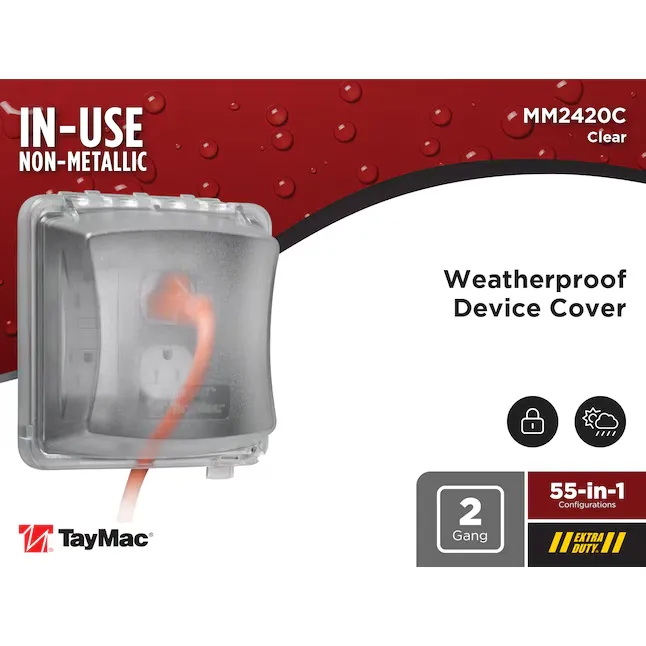 Taymac MM2420C 2-Gang In-Use Cover