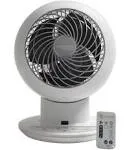 IRIS USA, Inc 586800 Desktop Fan, 5 Speed, Remote Control, White, 353 Sq. Ft. Coverage