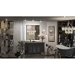 Keonjinn 36 x 36 inch LED Bathroom Mirror with Lights Backlit Mirror Square