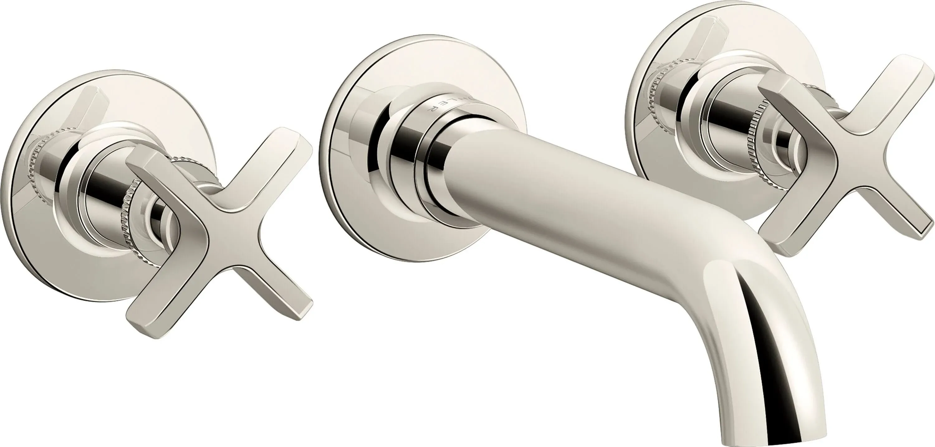 Castia by Studio McGee Wall-Mount Bath Faucet Trim Vibrant Polished Nickel