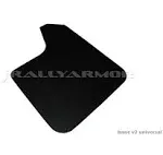 Rally Armor MF12-BAS-BLK - Universal - Black Mud Flap/Black Logo