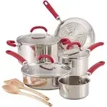 Rachael Ray Create Delicious Cookware Set, Stainless Steel, 10 Piece - 1 set