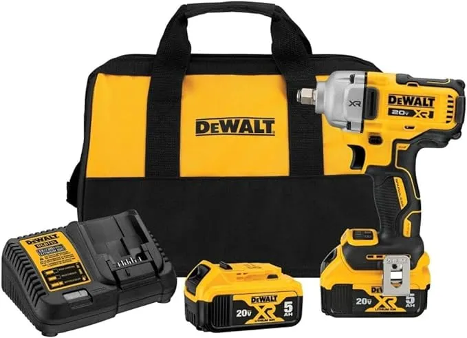 DeWalt 20V Max 1/2 in Mid-Range Impact Wrench Kit DCF891P2