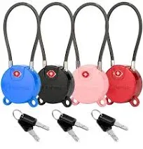 TSA Approved Luggage Locks Ultra-Secure Dimple Key Travel With Zinc Alloy Body