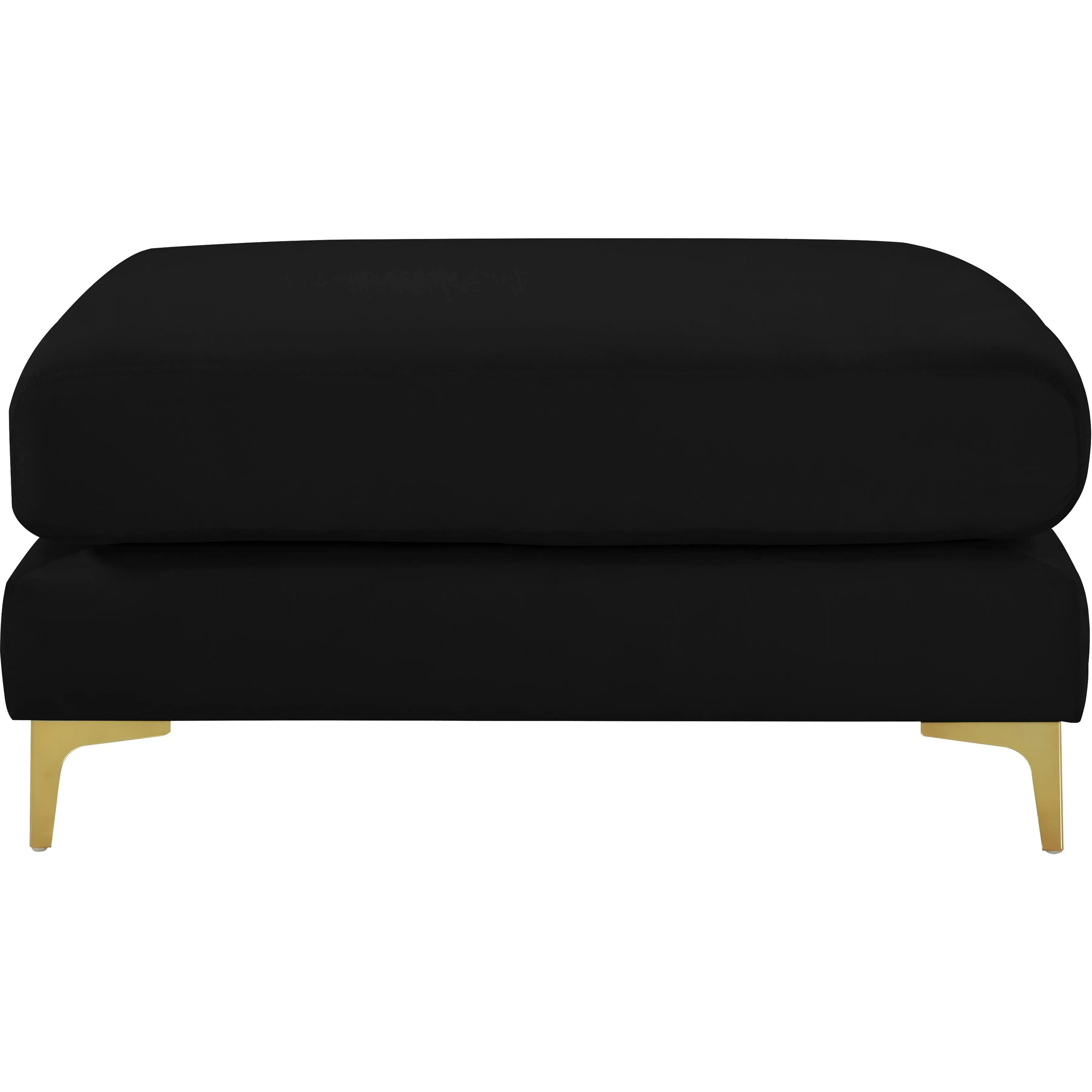 Julia Black Velvet Modular Ottoman