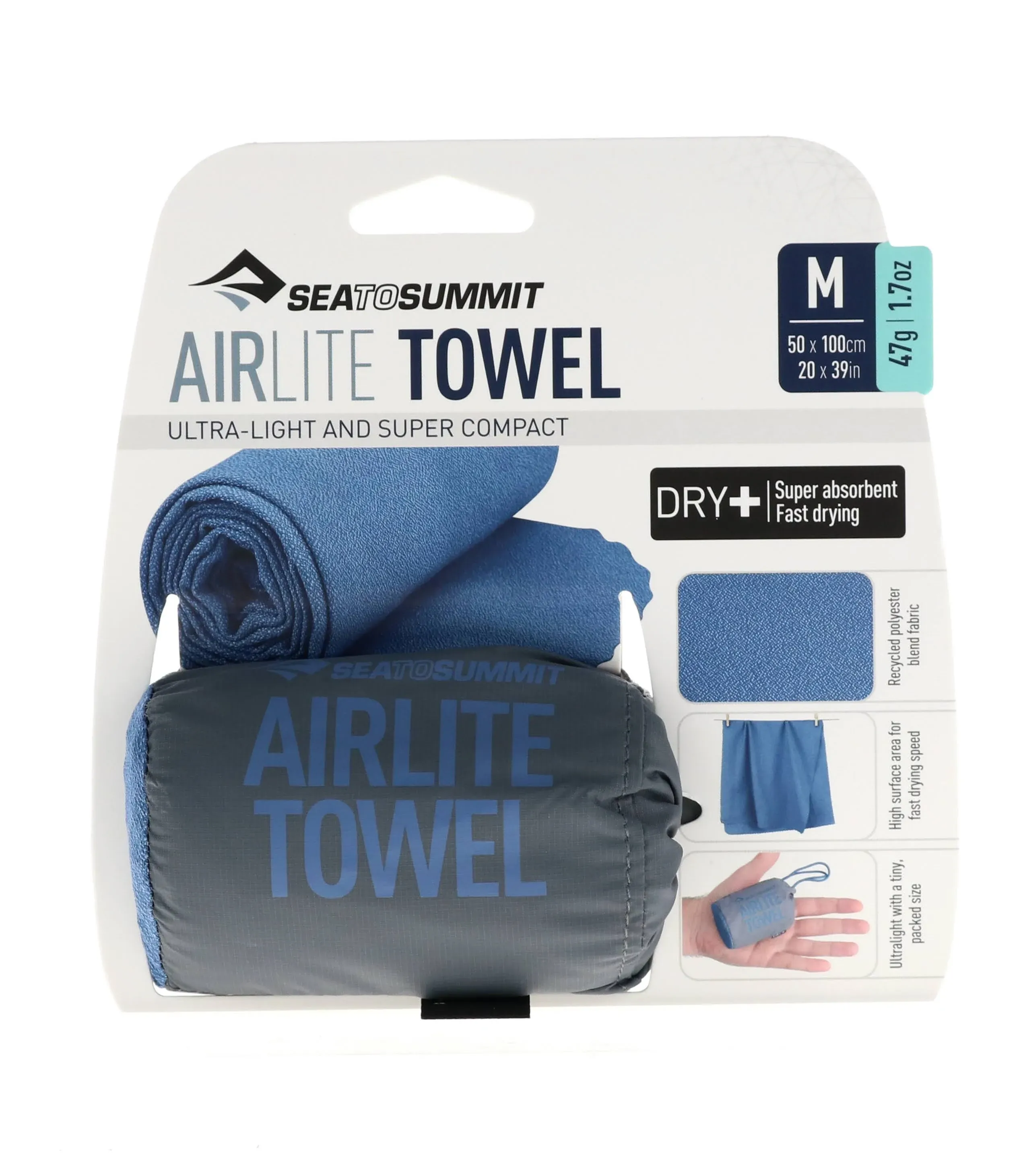 Sea to Summit Airlite Towel (Moonlight Blue)