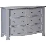 DaVinci Kalani 6 Drawer Double Wide Dresser - Grey