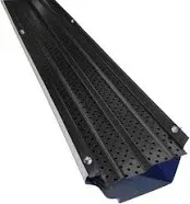 FlexxPoint 30 Year Gutter Cover System, Black Commercial 6" Gutter Guards, 102'