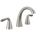 Delta Arvo SpotShield Brushed Nickel Widespread 2-Handle WaterSense Bathroom Sink Faucet with Drain | 35840LF-SP