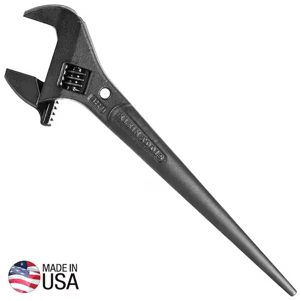 Klein Tools 3227 10" Adjustable Spud Wrench