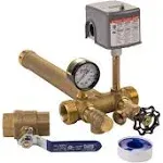 Professional Boshart Industries Plumb Eeze Tank Installation Kit with Brass Union Tank Tee, Water Well Pressure Tank Fits Most Tanks Up to 16, No Lea