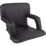 Home-Complete Wide Stadium Seat Chair Bleacher Cushion with Padded Back Support